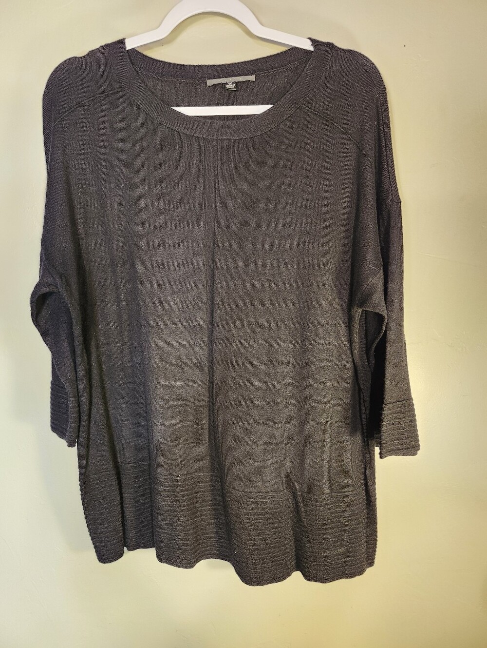 Cyrus Oversized Scoop Neck Sweater in Black